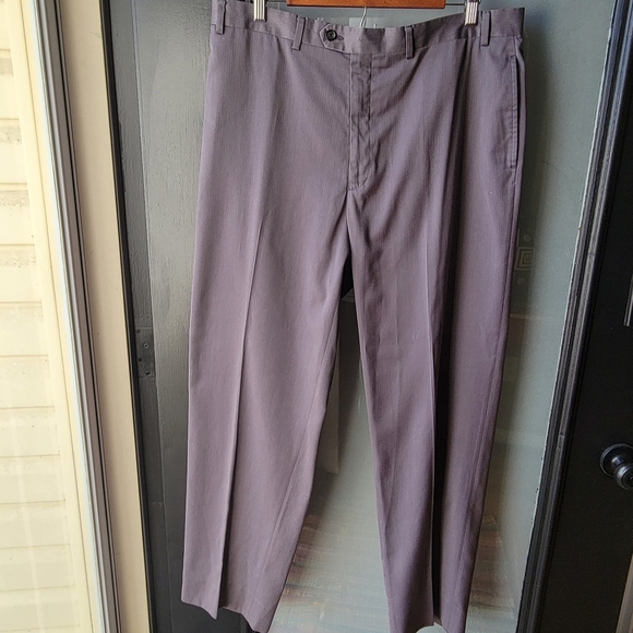 Ralph Lauren Blue Label Other - Vintage Ralph Lauren Pants W38 Plaid Polyester Rayon Rise 12" Blend Pleated Grey